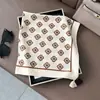 Bufanda Cuadrada Pequeña con Borlas y Estampado de Ponis de Nuevo Estilo, Bufanda de Cuello con Borlas de Moda, Bufanda Delgada para Mujer
