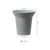 Vaso de Flores Cerâmico Estilo Escandinavo Wabi-Sabi Preto Orquídea Phalaenopsis Alta Suculenta Conjunto de Vasos de Argila Pequeno