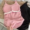 651# Nuevo Producto Hombre Terciopelo Cepillado de Algodón Chaleco Deportivo Espalda con Forro Ajustado al Cuerpo Ropa Interior de Una Taza Ropa Exterior Base Interior