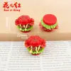 Pastel Hamburguesa Queso Tocino Garra de Gato Juguete de Comida Pegamento de Crema Resina Accesorios Decoración Colgante Funda de Teléfono