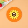 Tapete de mesa de borracha macia de desenho animado, porta-copos de fruta, porta-copos criativo de borracha macia de PVC, item antiderrapante, isolante térmico, porta-copos, item