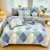 Juego de ropa de cama de cuatro piezas engrosado, cálido, de algodón puro con vellón de leche para otoño e invierno, juego de ropa de cama para bebé de algodón puro con vellón de leche, oferta especial