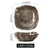 Conjunto de Louça de Cerâmica Retrô Doméstico Pratos de Arroz Sopa Macarrão Combinação de Pratos Prato Peixe Prato Fundo e Raso Antigo Japonês