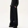 Jeans American High Street Cleanfit Negro Scimitar para Mujer, Estilo Nuevo, Lavados, Pantalones Anchos Rectos Sueltos