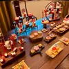 Soporte de Exhibición de Mesa de Postres Estilo Chino, Bandeja de Mesa para Compromiso y Boda, Estante Decorativo, Decoración de Boda, Soporte para Pasteles de Hora del Té
