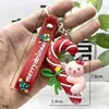 Nuevo Colgante Llavero de Navidad Dibujo Animado Papá Noel Colgante Árbol de Navidad Colgante Pequeño Regalo de Navidad Venta al por Mayor