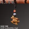 Cadena para Teléfono Móvil Colgante Llavero Verde Ciprés Sándalo Palo de Rosa Lindo Colgante de Bolsa de Pony Accesorios DIY para Coche