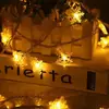 Cadena de luces LED pequeñas de colores Cielo Estrellado celebridad de internet bola redonda estrella de cinco puntas corazón de niña habitación decoración dormitorio luz de Navidad camping