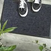 Tapete desinfetante antiderrapante de listras duplas com tapete absorvente de suporte poliéster PVC capacho venda quente de comércio exterior