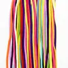 Cordones Redondos de Poliéster Algodón de Tejido Denso Sin Nudo, 120 Colores, Cordones Redondos Versátiles de Color Sólido Adecuados para Zapatos Yeezy y Zapatos de Papá