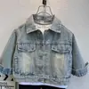 Chaqueta de Mezclilla para Niños Primavera y Otoño 2026 Nueva Estilo Coreano Elegante Chaqueta Casual para Niños Pequeños, Top Suave de Color Claro