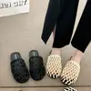 2026 Baotou Meia-Calça Malha Super Quente Vazado Moda Chuva Novas Sandálias Femininas Verão Uso Externo Fresco Sapatos de Rede de Peixe
