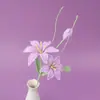 Flores de Lótus Cebola Crochê Feitas à Mão Flores Artificiais Flores para Decoração de Casa Flores Falsas Arranjos de Flores de Lã Correspondência Atacado