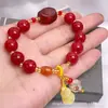 Pulsera de amatista para mujer al por mayor, diseño de nicho ins, pulsera de amatista irregular, regalo de joyería para amigos y estudiantes