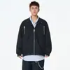 Jaqueta de Aviador Workwear com Gola Alta Estilo Americano para Mulheres, Marca de Moda High Street para Primavera e Outono com Design de Zíper, Jaqueta de Baseball para Casal