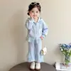 Conjunto de Ropa de Otoño para Niñas Elsa Sudadera 2026 Nuevo Elegante Pantalones de Campana de Bebé Niña Elsa Conjunto de Dos Piezas de Princesa Moderno