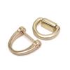 Accesorios de ferretería para equipaje directo de fábrica hebilla en forma de D de aleación de zinc hebilla en forma de D anillo de hebilla en forma de D para ajuste de correa de bolso de mujer DIY