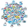 50 nuevas pegatinas de grafiti de la serie de tiburones marinos de Amazon, pegatinas de taza de agua para computadora con cuenta de mano de dibujos animados