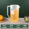 Jarra de Agua Fría en Stock para Uso Doméstico, Tetera de Acrílico con Escala, Tetera con Infusor de Té Resistente a Altas Temperaturas para Uso Comercial en Restaurantes