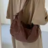 Bolso de Felpa de Gamuza de Alta Gama Plegado para Mujer 2026 Nuevo Otoño Gran Capacidad Bolso de Hombro Único Bolso de Mano Retro para el Trabajo