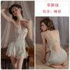 Marca Guiruo Ropa Interior Hilo Hilado de Satén Suave Sexy Aro de Acero Almohadilla para el Pecho Tirantes Camisón Bata Traje para el Hogar 4240
