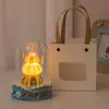 Lâmpada de Ouriço do Mar em Concha Natural Criativa Feita à Mão DIY Luminosa Luz Noturna Decoração de Mesa de Quarto Presente de Aniversário para Casal