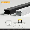 Perfil de Aluminio para Luz Lineal LED Luz Lineal Empotrada Canal de Luz de Aleación de Aluminio Tira de Luz Dura Canal de Aluminio Fuente de Luz Lateral
