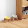 Fabricante Muji Tazón de Cerámica para Mascotas con Boca Inclinada, Tazón de Gres para Gatos, Soporte Elevado de Madera Maciza para Proteger la Columna Cervical, Tazón para Comida, Tazón para Perros de Buena Calidad