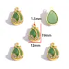Estilo Chino Cerradura Ruyi Incrustada de Imitación de Jade Bolsa de la Suerte Calabaza Colgante Pulsera DIY Llavero Colgante W674