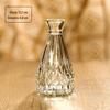 Vasos Transparentes Atacado, Mini Enfeites Decorativos Vintage de Alto Padrão Estilo Wabi-Sabi, Cerâmica de Imitação Jingdezhen Cristal de Alta Transparência