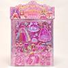 Pegatinas de doble capa para disfraz de princesa de dibujos animados para niñas, pegatinas para ropa infantil, pegatinas tridimensionales de burbujas de esponja, pegatinas de juguete