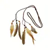 Diadema de Plumas Retro Estilo Étnico Transfronteriza Tocado Largo de Plumas Bohemio Venta Directa del Fabricante Accesorios para el Cabello de Plumas