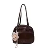 Popular bolsa de hombro cruzada para mujer de verano 2026 nueva moda mochila para ir al trabajo pequeña de doble hombro multiusos bolsa escolar