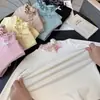 Camiseta básica para niña con dobladillo de volantes y cuello semi-alto, capa interior cálida, dulce y cómoda, con lazo y bordado de encaje, top de manga larga