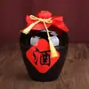 Potes de cerâmica de barro para vinho no atacado 1kg 2kg 3kg 5kg 5kg para uso doméstico, potes selados para armazenamento na adega com tampas de cerâmica e rolhas de madeira
