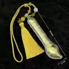 Nuevo Colgante de Borla Dorada con Acentos Dorados, Buena Suerte en los Exámenes, Decoración para Colgar en el Coche, Decoración para Bolsos, Accesorios Mayoristas para Exámenes de Ingreso a Secundaria y Universidad