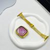 Correa de reloj de acero inoxidable con bola de metal compatible con Apple iwatch789SE, hebilla Huawei, correa de reloj pequeña para hombre.