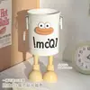 Lindo portalápices con expresión de boca grande divertida, caja de almacenamiento de escritorio para estudiantes, decoración creativa para oficinas de niñas y habitaciones infantiles