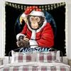 Tapeçaria de Natal Nova Pano de Pendurar Transfronteiriço Pano de Fundo Decorativo Sala de Fundo de Natal Atmosfera de Feriado Pano de Parede Estilo Americano
