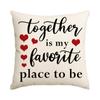 Funda de almohada para el Día de San Valentín Amazon Comercio exterior Transfronteriza Imitación de lino Decoración de boda para el Día de San Valentín Funda de cojín Funda de almohada de amor
