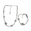 Design Nicho Elegante Colar Curto Pedra da Lua Chama Colar Pulseira Versátil Mulheres