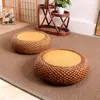 Cojín de Suelo de Ratán Tejido para Uso en el Hogar, Engrosado, Redondo, Esterilla Tatami para Sentarse, Meditación, Adoración de Buda, Práctica Zen, Yoga