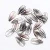 Folhas de pétalas de vidro bicolores 13*26MM folhas de pêssego diy grampo de cabelo brincos joias material antigo