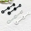 Duas partes três partes plástico descartável peça única duas partes fivela identificação fita de tecido pulseira de pulso pulseira etiqueta masculino-feminino fivela fixa