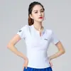 Novo Top de Yoga Cintura Alta Primavera/Verão 2026 Esportes ao Ar Livre Secagem Rápida Camiseta Curta Roupa Fitness para Mulheres Caimento Regular nos Ombros