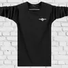 Camiseta de Manga Larga para Hombre de Otoño de Edad Media Cuello Redondo Holgada Talla Extra Grande Ropa de Otoño Camisa Básica para Hombres Gordos