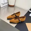 Aumento de Altura Interna de 5cm~ Sapatos Mary Jane para Mulheres, Nova Coleção Primavera 2026 Retro Sola Macia Tira em T Boca Rasa Sapatos de Salto Único