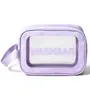 Bolsa de tocador y maquillaje rosa Toiletry Bag Bolsa de almacenamiento de viaje Asa portátil Almacenamiento de gran capacidad PVC Juego de tres piezas grande, mediano y pequeño