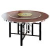 Mesa moderna simple engrosada con tablero plegable para uso doméstico y de hotel, mesa de comedor redonda estilo nórdico