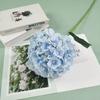 Flor artificial de boda rama única hortensia grande boda salón de bodas fila de flores decorativas altas arreglo floral guía de camino hortensia de comercio exterior